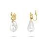 Drop Pearl Clip On Earrings, thumbnail 2 of 2