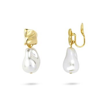 Drop Pearl Clip On Earrings, 2 of 2
