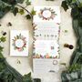Tropical Concertina Wedding Invitation With Timeline, thumbnail 1 of 6