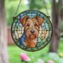 Welsh Terrier Stained Glass Effect Suncatcher, thumbnail 2 of 5