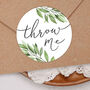 Throw Me Confetti Botanical Circle Sticker Sheet, thumbnail 1 of 2