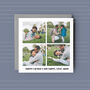 Personalised Photo Collage Father's Day Card, thumbnail 1 of 4