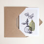 Olive Green Botanical Vase Art Card, thumbnail 1 of 4