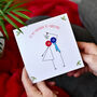 'To My Husband At Christmas' Button Card, thumbnail 1 of 6