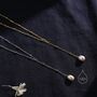 Natural Freshwater Pearl Lariat Pendant Necklace, thumbnail 5 of 10