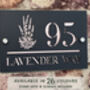 Personalised Lavender Design House Sign Acrylic, thumbnail 1 of 7
