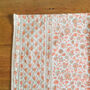 Set Of Indian Hand Block Printed Placemats, Coral, thumbnail 7 of 8
