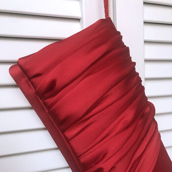 Red Satin Clutch Handbag Ella, 6 of 7