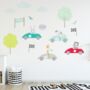 Little Racers Fabric Wall Stickers, thumbnail 2 of 3