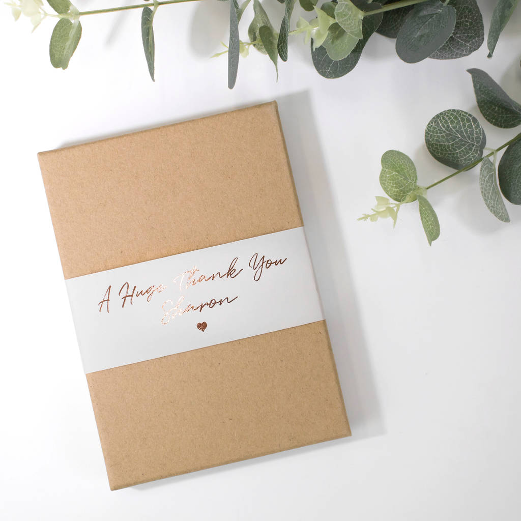 Personalised Thank You Gift Boxed Card By Coulson Macleod