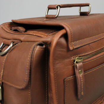 'Emerson' Extra Water Resistant Leather Camera Bag, 7 of 11
