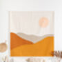 Abstract Desert Modern Quilted Blanket, thumbnail 1 of 5