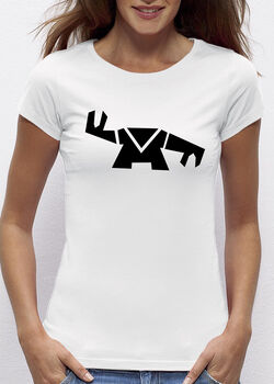 Womens Zodiac Abstract Design T Shirt, 8 of 12