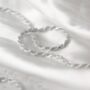 Sterling Silver Rope Chain Necklace, thumbnail 6 of 7