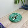 Emerald Green Round Trinket Tray Dish, thumbnail 2 of 6