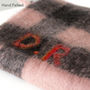 Personalised Chunky Knit Check Blanket Scarf, thumbnail 6 of 11