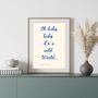 A4 Song Lyrics Print, Cat Stevens, Oh Baby Baby It's A Wild World, thumbnail 2 of 5