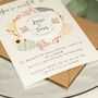 Pumpkin Wedding Invitation Acrylic Magnets And Cards, thumbnail 8 of 8