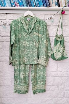 Upcycled Sari Pjs, 2 of 9