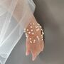 Pearl Bridal Wrist Corsage Bracelet, thumbnail 8 of 12