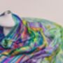 100% Mulberry Silk Scarf, Rainbow Colour, thumbnail 1 of 6