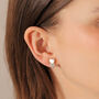Heart Crystal Clip On Earrings, thumbnail 1 of 4