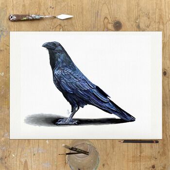 Raven, Giclee Print Of Original Painting, 3 of 3
