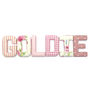 Pink And Grey Nameset Fabric Letters, thumbnail 7 of 12