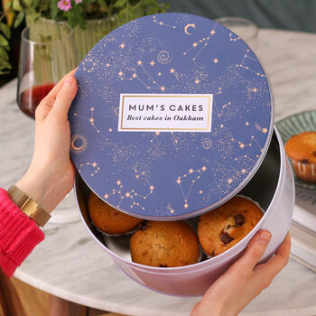 Personalised Stars Cake Baking Tin Gift For Her, 4 of 8