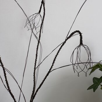 Three Handmade Wire Fritillaria Stems, 10 of 11