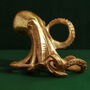 G Decor Brass Octopus Shaped Wine Bottle Holder, thumbnail 5 of 5