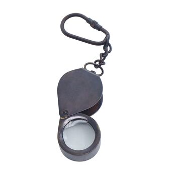 Personalised Gunmetal Loupe With Keyring, 6 of 11