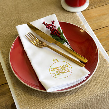 'Christmas With The…' Personalised Napkin, 5 of 7