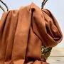 Super Soft Plain Pashmina Style Scarf In Burnt Orange, thumbnail 2 of 3
