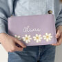 Smile Face Floral Personalised Clutch, thumbnail 2 of 4