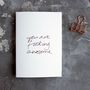 'You Are Fucking Awesome' Rose Gold Foil Card, thumbnail 2 of 3