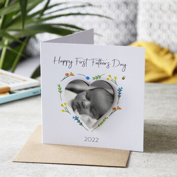 First Father's Day Photo Magnet Card, 2 of 7
