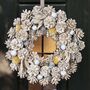 Luxury Frosted Forest Christmas Wreath, thumbnail 1 of 5