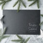 Treats For Santa Slate Cheeseboard In Gift Box, thumbnail 1 of 3