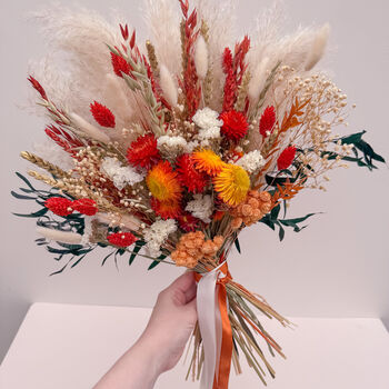 Burnt Orange Pampas Grass Arrangement, 5 of 7