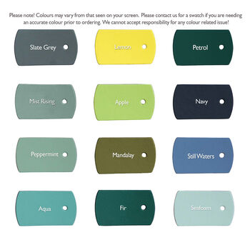 Personalised Eco Golf Luggage Colourful Caddy Bag Tag, 2 of 5