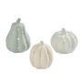 Set Of Three Neutral Stone Light Up LED Pumpkins, thumbnail 2 of 7