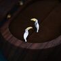 Sterling Silver Tiny Toucan Bird Stud Earrings, thumbnail 1 of 12