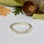 Shaped Twig Wedding Ring, Solid Gold Organic Ring, thumbnail 4 of 9