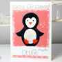 Personalised Arctic Penguin Christmas Card, thumbnail 3 of 8
