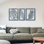 Three Piece Set Wooden Leaves: Nature Wall Art Decor, thumbnail 10 of 12