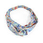 Vibrant Abstracts Mulberry Silk Headband, thumbnail 2 of 5