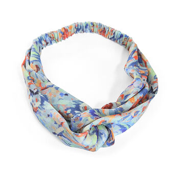Vibrant Abstracts Mulberry Silk Headband, 2 of 5