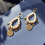 Freshwater Pearl Lucky Charm Earrings, thumbnail 3 of 5