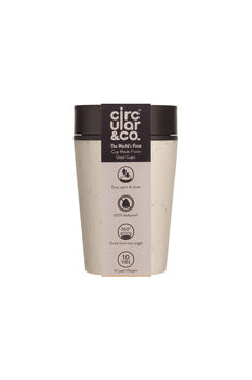 Leak Proof Reusable Cup 8oz Cream And Cosmic Black, 6 of 6